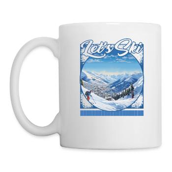 Let’s Ski Ski Resort Diptych Pristine Peak - Mug - white - Left