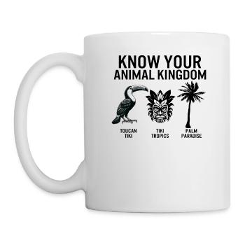 Tropical Shirt, Know Your Animal Kingdom Toucan - Mug - white - Left