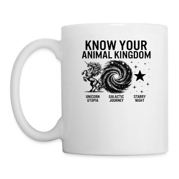 Chemise magique, connaissez votre règne animal Licorne - Mug blanc - blanc - Gauche