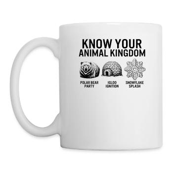 Winter Shirt, Know Your Animal Kingdom Polar Bear - Mug - white - Left