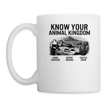 Desert Shirt, Know Your Animal Kingdom Camel - Mug - white - Left