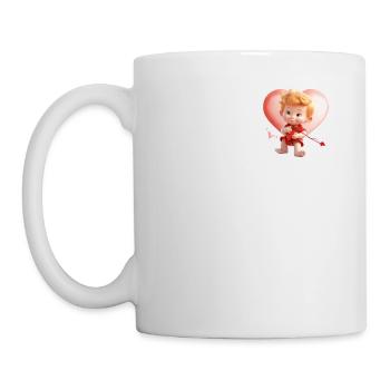 Pocket Cupid Playful Valentine's Day Love Arrow T - Mug - white - Left