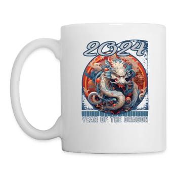 Chines New Year of Dragon Zodiac Composite Dragon - Mug - white - Left