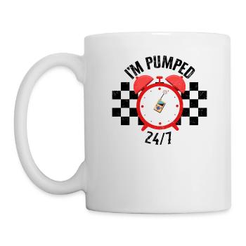 Diabetes Awareness Shirt, I'm Pumped 24/7 Tee, - Mug - white - Left