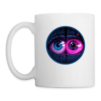 Chargement Anime Eyes Vaporwave Digital Aesthetic - Mug blanc - blanc - Gauche