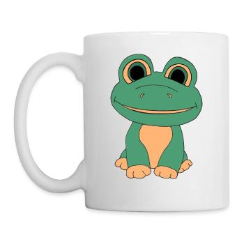 Süßer Frosch - Tasse - Weiß - Links