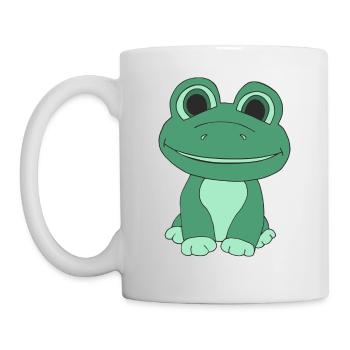 Süßer Frosch - Tasse - Weiß - Links