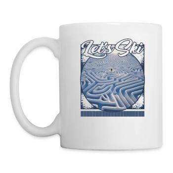 Let's Ski Snowy Labyrinth Luftloipen - Tasse - Weiß - Links