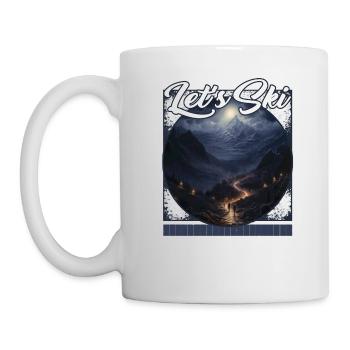 Let’s Ski Mountain Duality Daylight Descent - Mug - white - Left