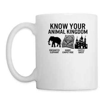 Enchanted Shirt, Know Your Animal Kingdom - Mug - white - Left
