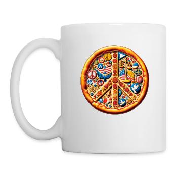Pizza Party Politics Definition Graphic Tee - Mug - white - Left