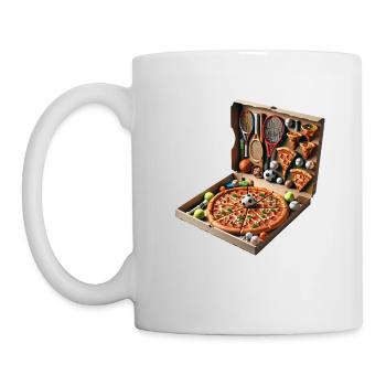 Aktivität des Pizzaliebhabers Profi - Tasse - Weiß - Links