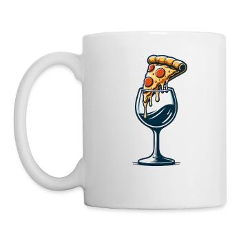 Pizza Recovery Freedom Inspirational - Mug - white - Left
