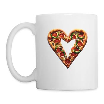 Pizza Besties Forever Matching - Mug - white - Left