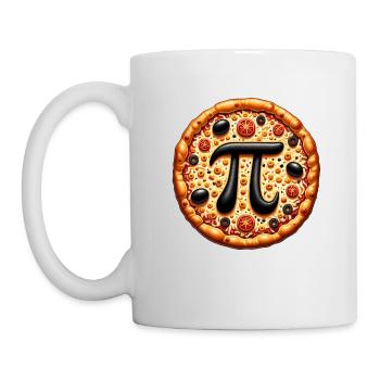 Pizza Pi Day Mathematischer Genuss - Tasse - Weiß - Links