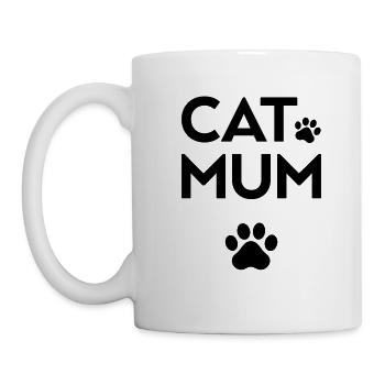 Katzenmutter - Tasse - Weiß - Links