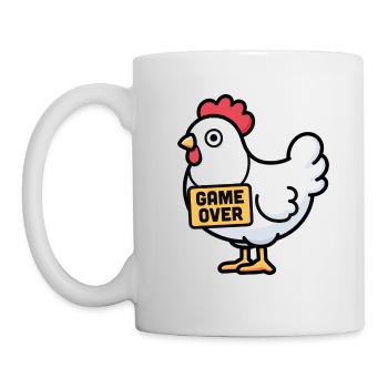 Hühnchen-Spiel vorbei - Tasse - Weiß - Links