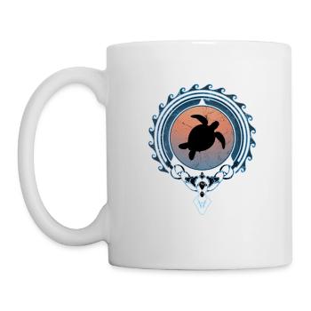 sea turtle - Mug - white - Left