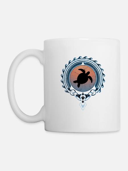 Meeresschildkröte - Tasse - Weiß