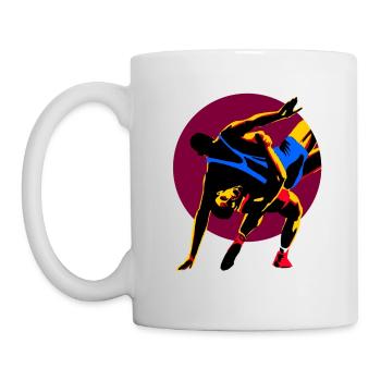 Wrestler Wrestling - Tasse - Weiß - Links