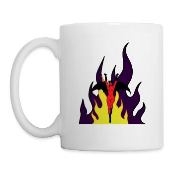Enfer - Diable - Mug blanc - blanc - Gauche