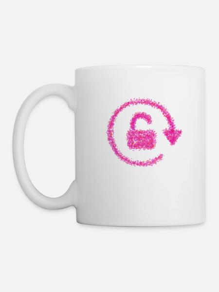 Drehen sperren - Tasse - Weiß