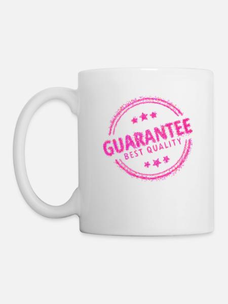T-shirt de déclaration de qualité - Mug blanc - blanc