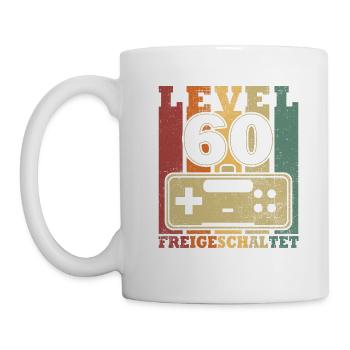 Level 60 Freigeschaltet - Tasse - Weiß - Links