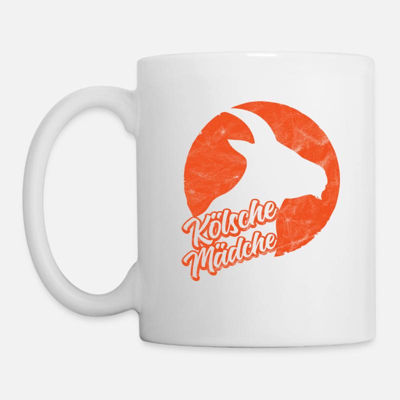Kölsche Mädche Köln Kölnerin Geißbock - Tasse - Weiß