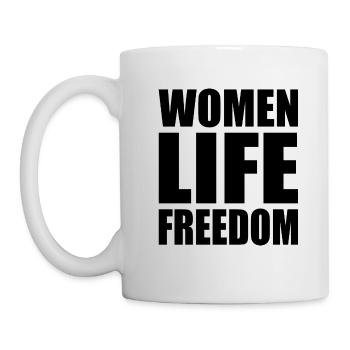 Women life freedom - Tasse - Weiß - Links