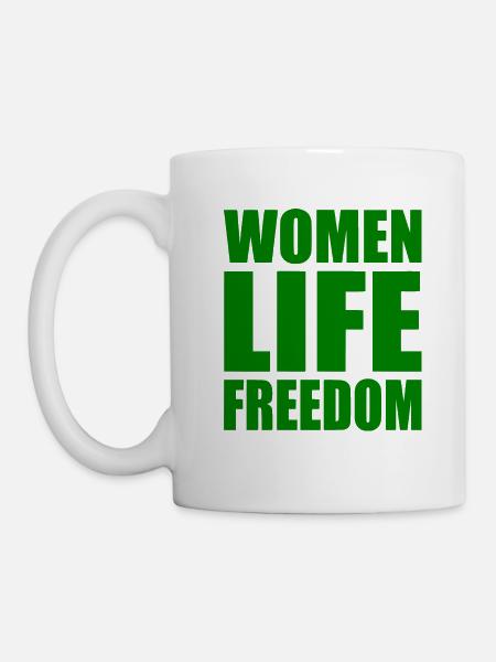 Women life freedom - Tasse - Weiß