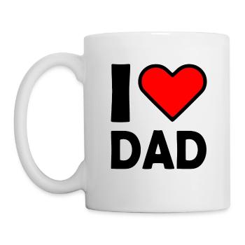 I love dad - Mug - white - Left