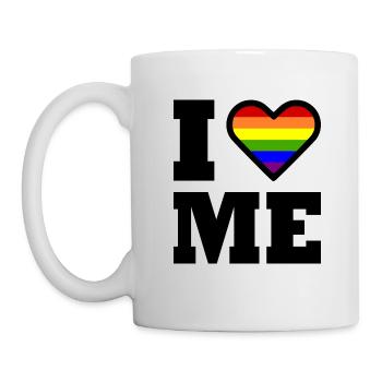 I love me - Tasse - Weiß - Links