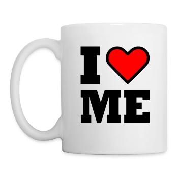 I love me - Tasse - Weiß - Links