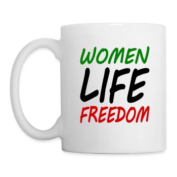 Women life freedom - Tasse - Weiß - Links