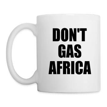 don't gas africa - Tasse - Weiß - Links