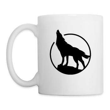 Wolf - Protection de la nature - Protection des animaux - Mug blanc - blanc - Gauche