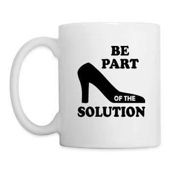Be part of the solution - Tasse - Weiß - Links