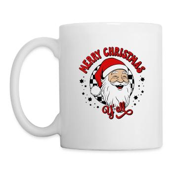 Merry Christmas Ugly Christmas Santa Claus - Mug - white - Left