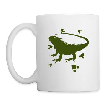 Bearded dragon - amphibian animal - Mug - white - Left