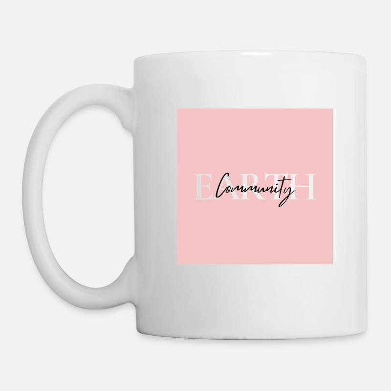 Mug Earth Community - Citation Positive - Mug blanc - blanc