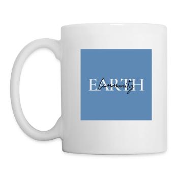 Mug Earth Community - Positives Zitat - Tasse - Weiß - Links
