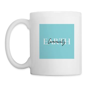 Mug Earth Community - Positives Zitat - Tasse - Weiß - Links