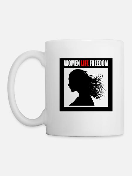 Women life freedom - Tasse - Weiß