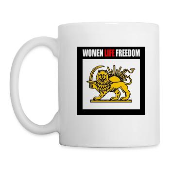 Women life freedom - Tasse - Weiß - Links