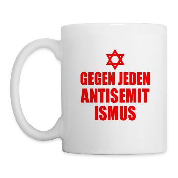 Gegen jeden antisemitismus - Tasse - Weiß - Links