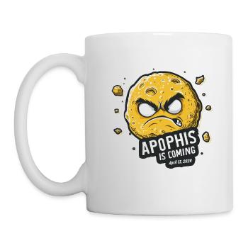 Apophis 13.04.2029 / Objet interstellaire 99942 - Mug blanc - blanc - Gauche