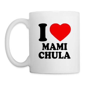 I love mami chula - Tasse - Weiß - Links