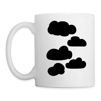 Wolken - Tasse - Weiß - Links