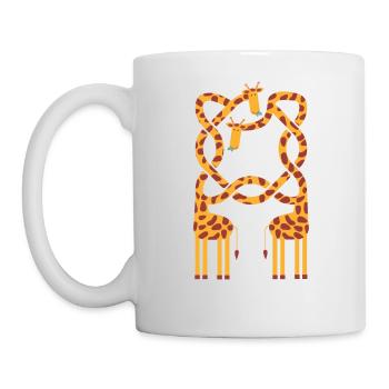 L'amour des girafes - Mug blanc - blanc - Gauche